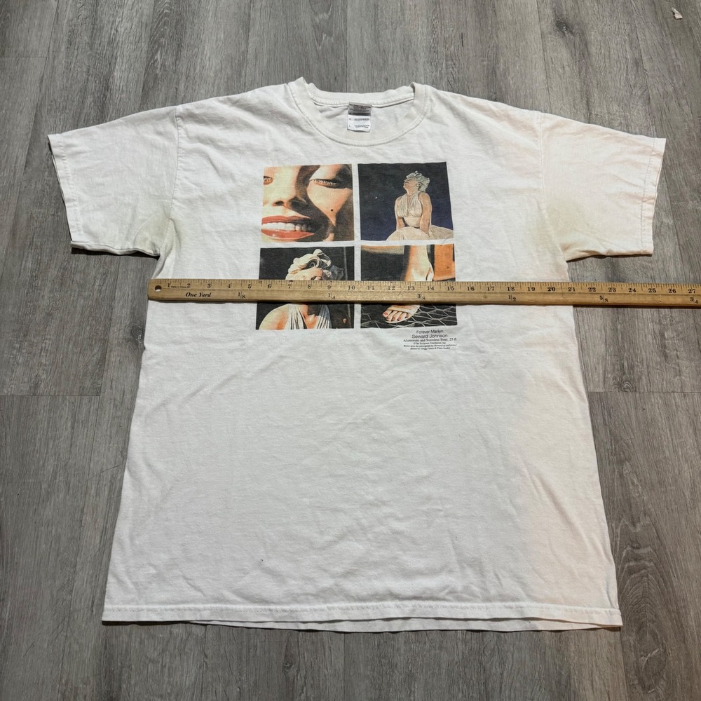 Vintage Marilyn Monroe Graphic T-Shirt White Large Art picture photos - Picture 6 of 7